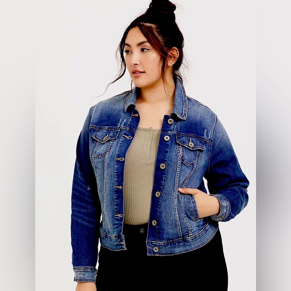 Torrid Denim Jacket Size 1